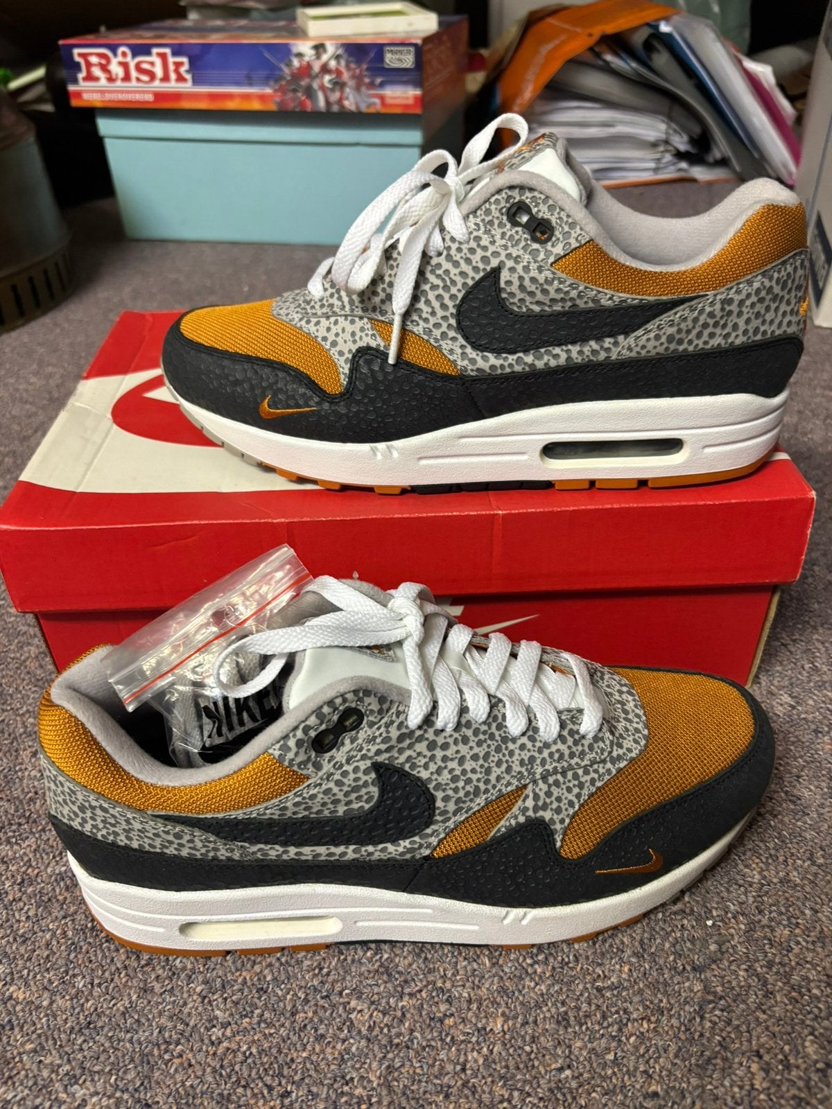 (VERKOCHT) Nike Air Max 1 / Safari / EU42.5, Kleding | Heren, Schoenen, Overige kleuren, Nieuw, Ophalen of Verzenden, Sneakers of Gympen