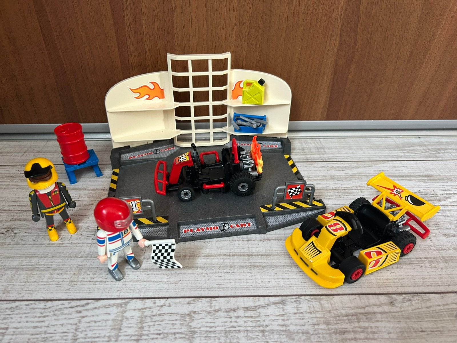 Playmobil kartbaan, Kinderen en Baby's, Ophalen, Zo goed als nieuw, Complete set