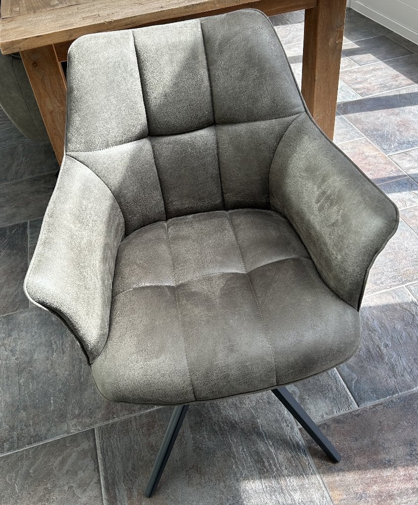Zgan draaibare eetkamerstoelen, Ophalen, Overige kleuren, Zo goed als nieuw, Stof