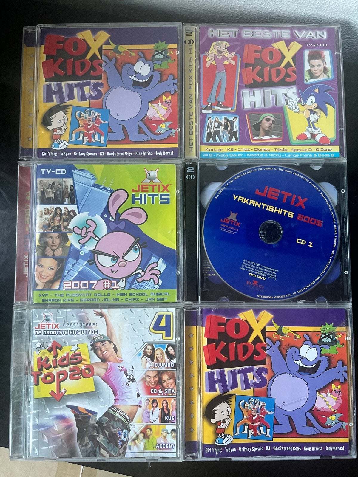 Fox Kids Hits & Jetix Hits CD Collectie (6 CD's), Gebruikt, Pop, Ophalen of Verzenden, Verzamelalbum