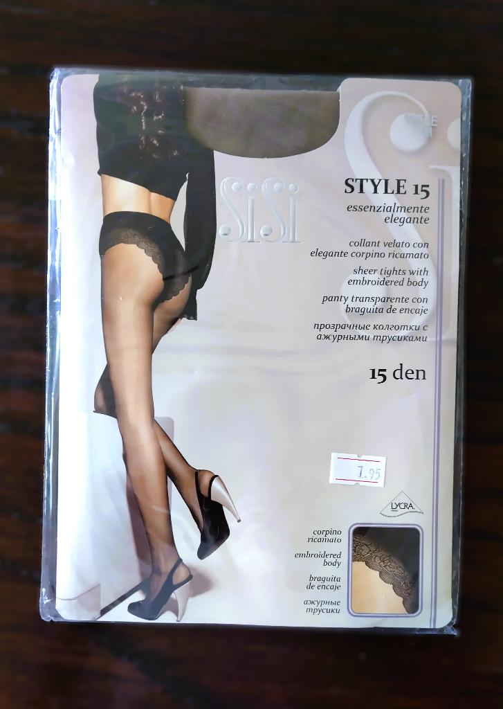 Sisi Style 15 Panty, Miele, 15 Denier, Medium, Sisi, Bruin, Nieuw, Maat 40/42 (M)