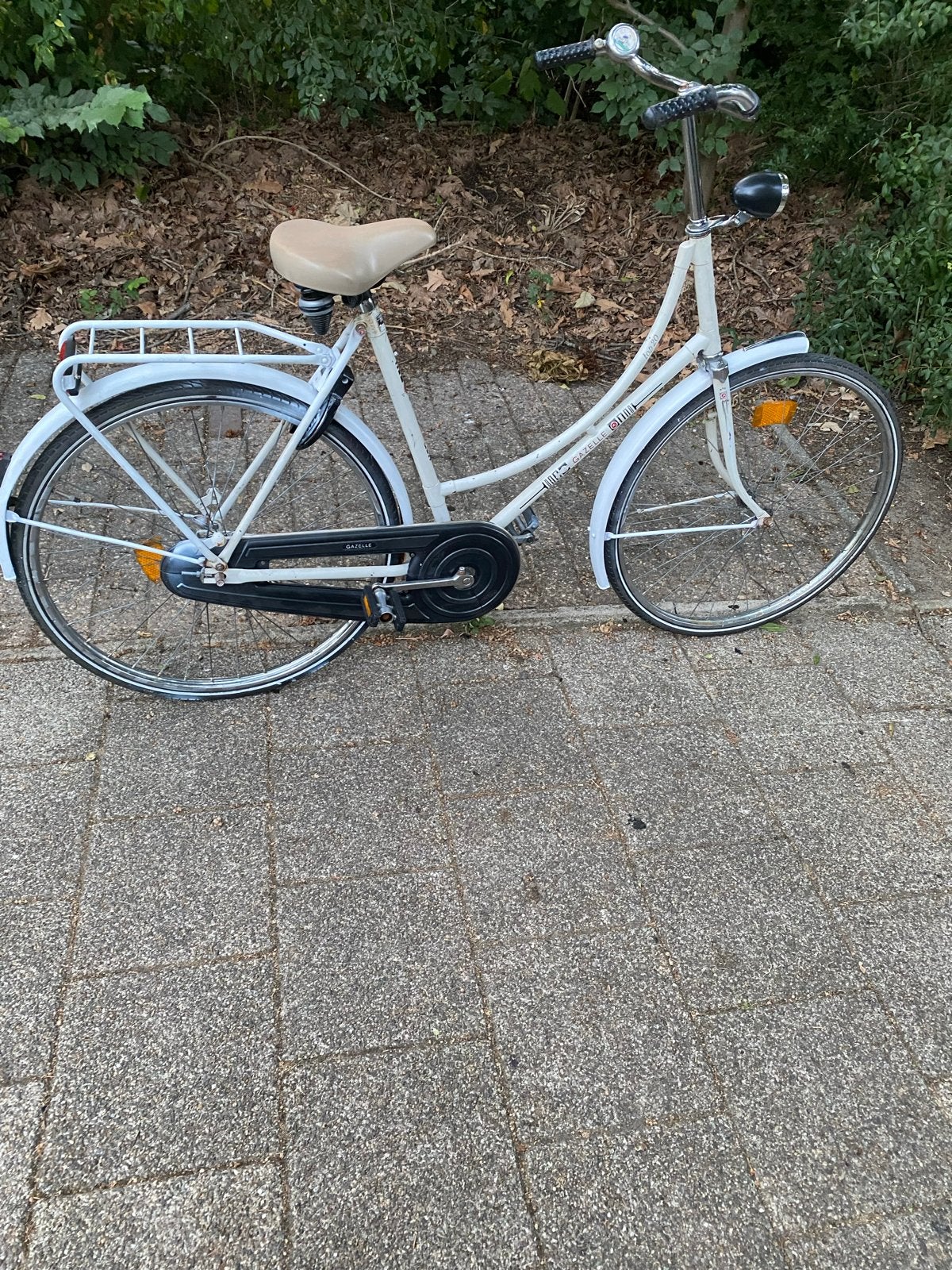 Gazelle Damesfiets 26 inch - Wit, Gebruikt, Ophalen, Terugtraprem, Gebruikt, 50 tot 53 cm