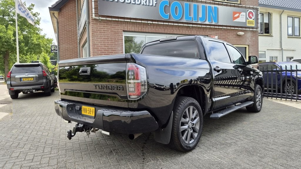 Toyota Tundra 5.7 V8 CrewMax Limited 4x4, Newst, Stoelverw,, Gebruikt, Zwart, Leder, Bedrijf