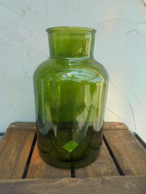 VAAS APOTHEKER FLESVAAS GROEN 30 X dia 17 cm, Huis en Inrichting, Groen, -, -, Nieuw