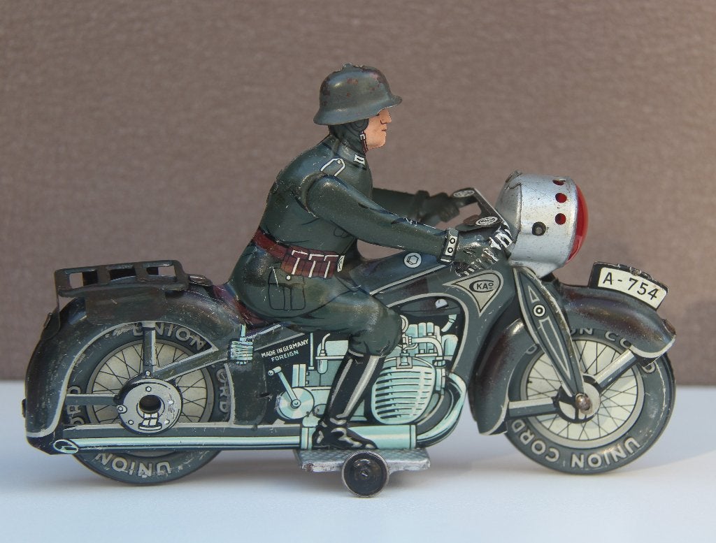 nette vroege arnold/kellerman legermotor werkend 19 cm, Antiek en Kunst, Ophalen of Verzenden
