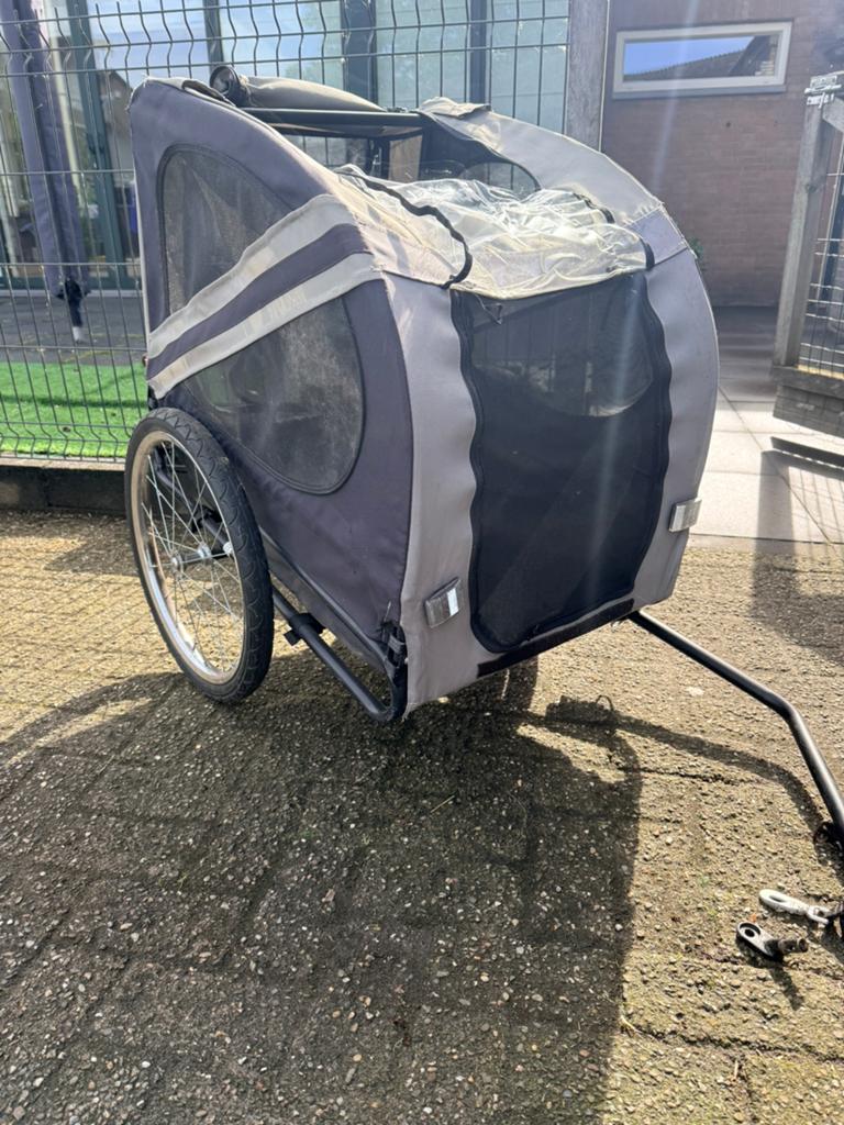 Fietskar voor middel tot grote hond, Dieren en Toebehoren, Honden-accessoires, Ophalen, Gebruikt