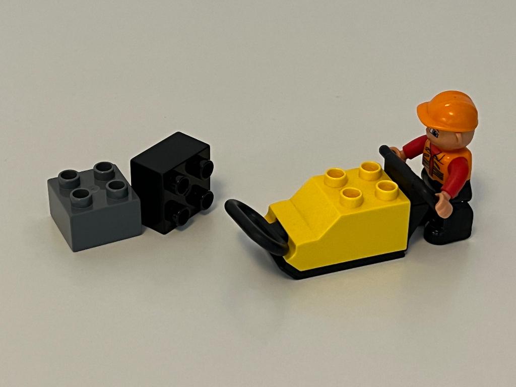 Lego duplo Bob de Bouwer, werkende trilplaat, Ophalen, Zo goed als nieuw, Compleet, Duplo