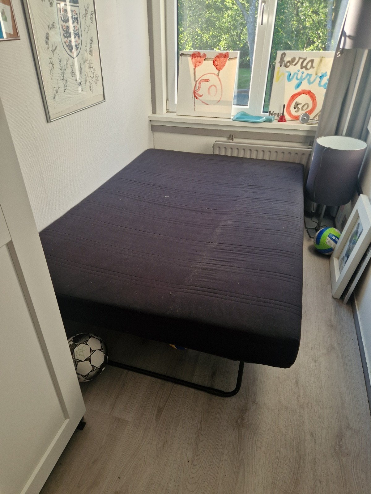 Inklapbaar bed 140x200, Ophalen, Tweepersoons, 140 cm