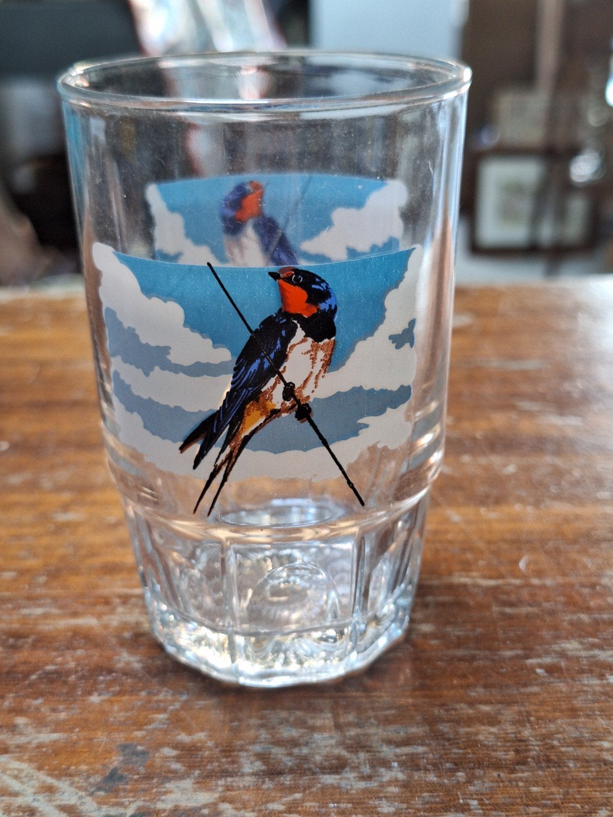 Vintage glaasje, glas Boerenzwaluw, Huis en Inrichting, Ophalen, Glas of Glazen, Overige stijlen, Glas