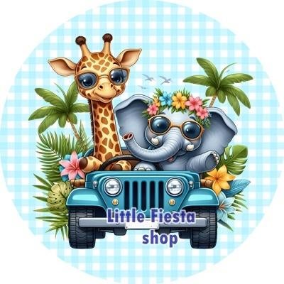 L2330 icing frosting jeep 20cm eetbare taart plaat pint, Ophalen of Verzenden, Nieuw, Taarten, Versiering