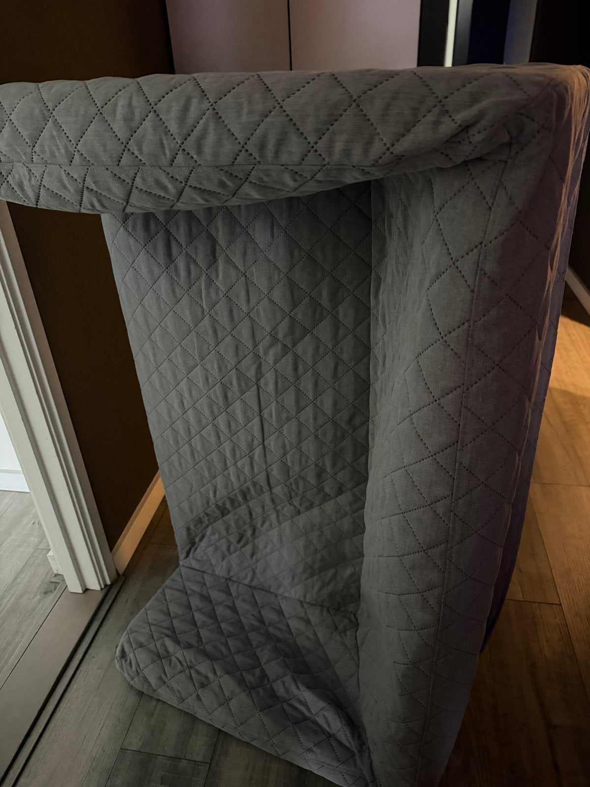 IKEA Knopparp 2-zitsbank - Grijs, Huis en Inrichting, Gebruikt, Tweepersoons, 75 tot 100 cm, Ophalen of Verzenden