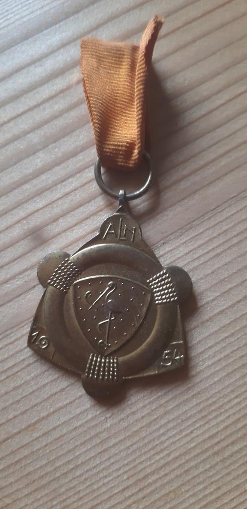 Oude Medaille ALN 's-Gravenhagen 1954, Ophalen of Verzenden, Overige soorten, Nederland, Lintje, Medaille of Wings