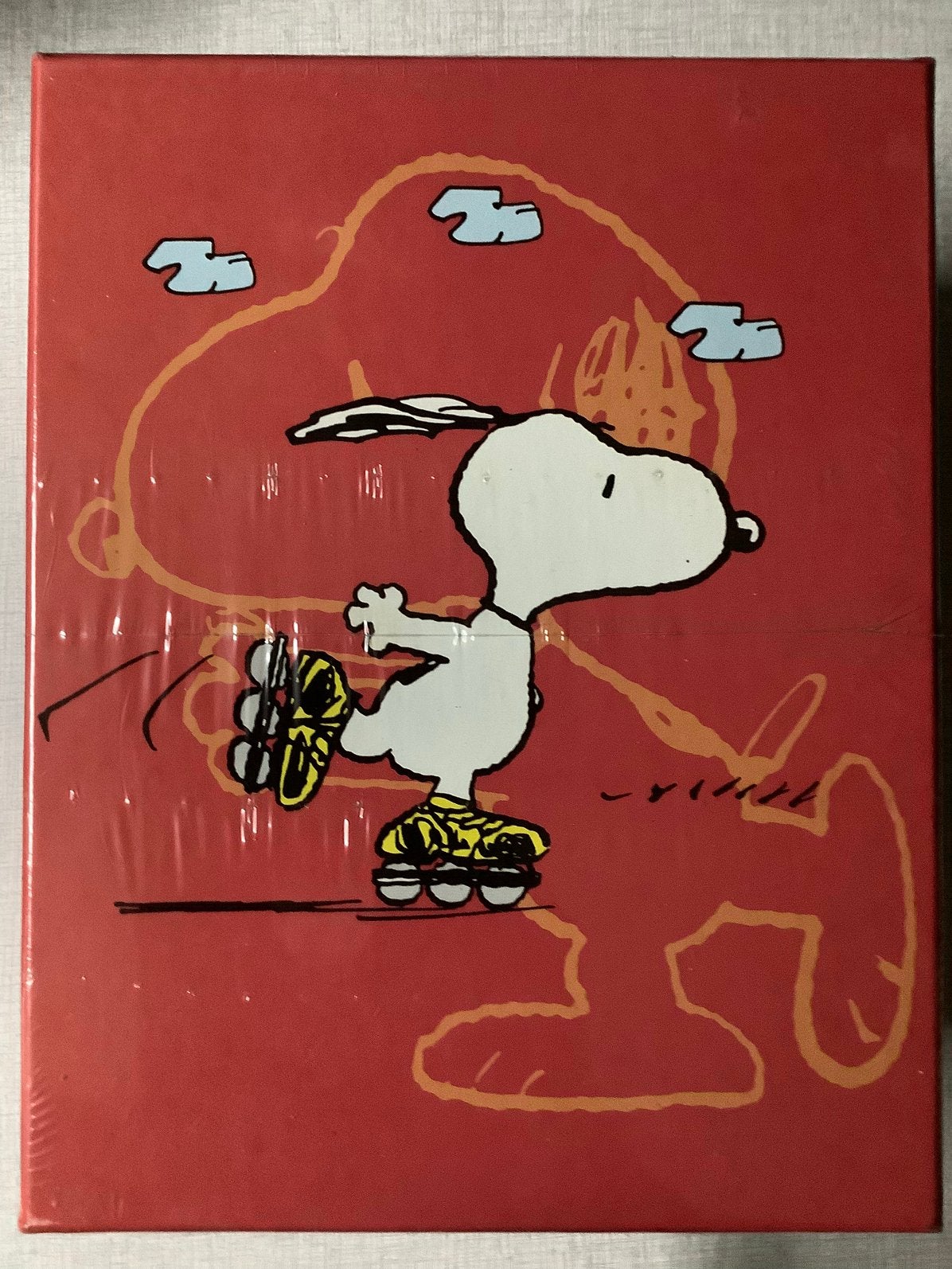Vintage Snoopy kartonnen foto doos Henzo, Ophalen of Verzenden, Snoopy, Nieuw, Beeldje of Figuurtje