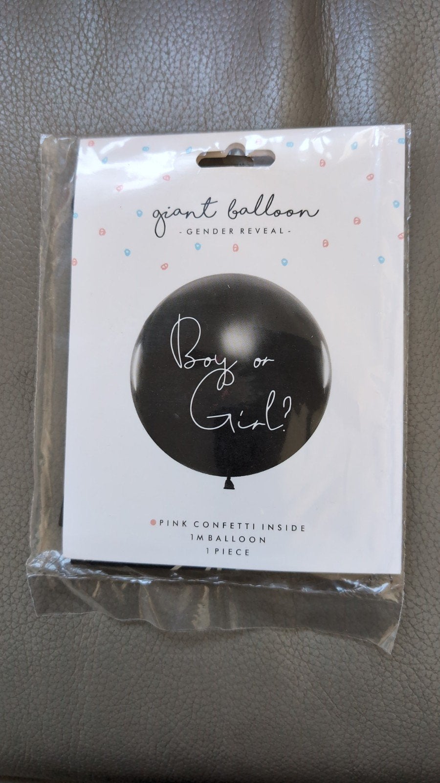 Gender Reveal Ballon - Jongen of Meisje? (Roze Confetti), Hobby en Vrije tijd, Ophalen of Verzenden, Nieuw, Feestartikel, Geboorte of Huwelijk