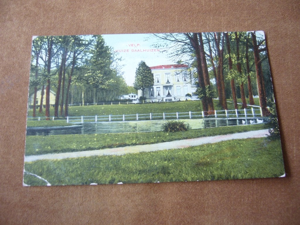 VELP  =  HUIZE DAALHUIZEN  BRIEFKAART  1909, Ophalen of Verzenden, Voor 1920, Gelopen, Gelderland