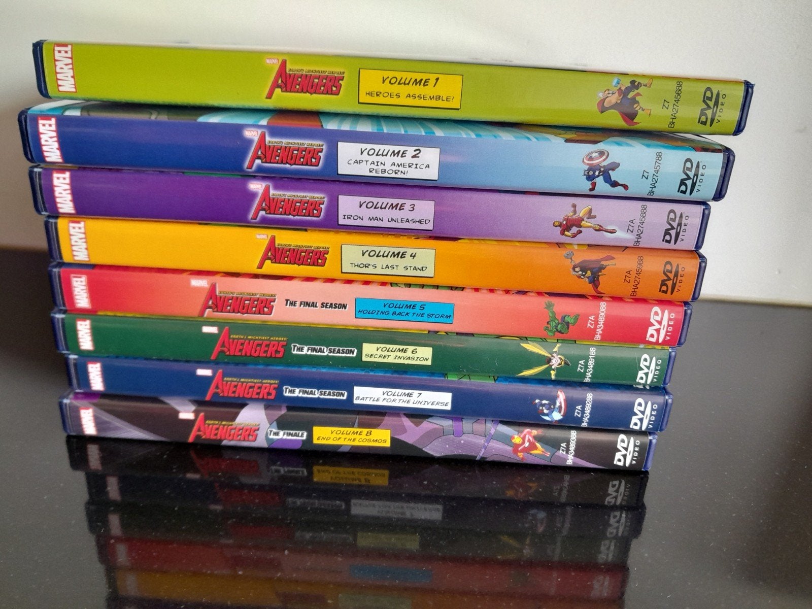 Marvel avengers animatie dvd's 8- dvd's, Vanaf 6 jaar, Ophalen of Verzenden, Zo goed als nieuw