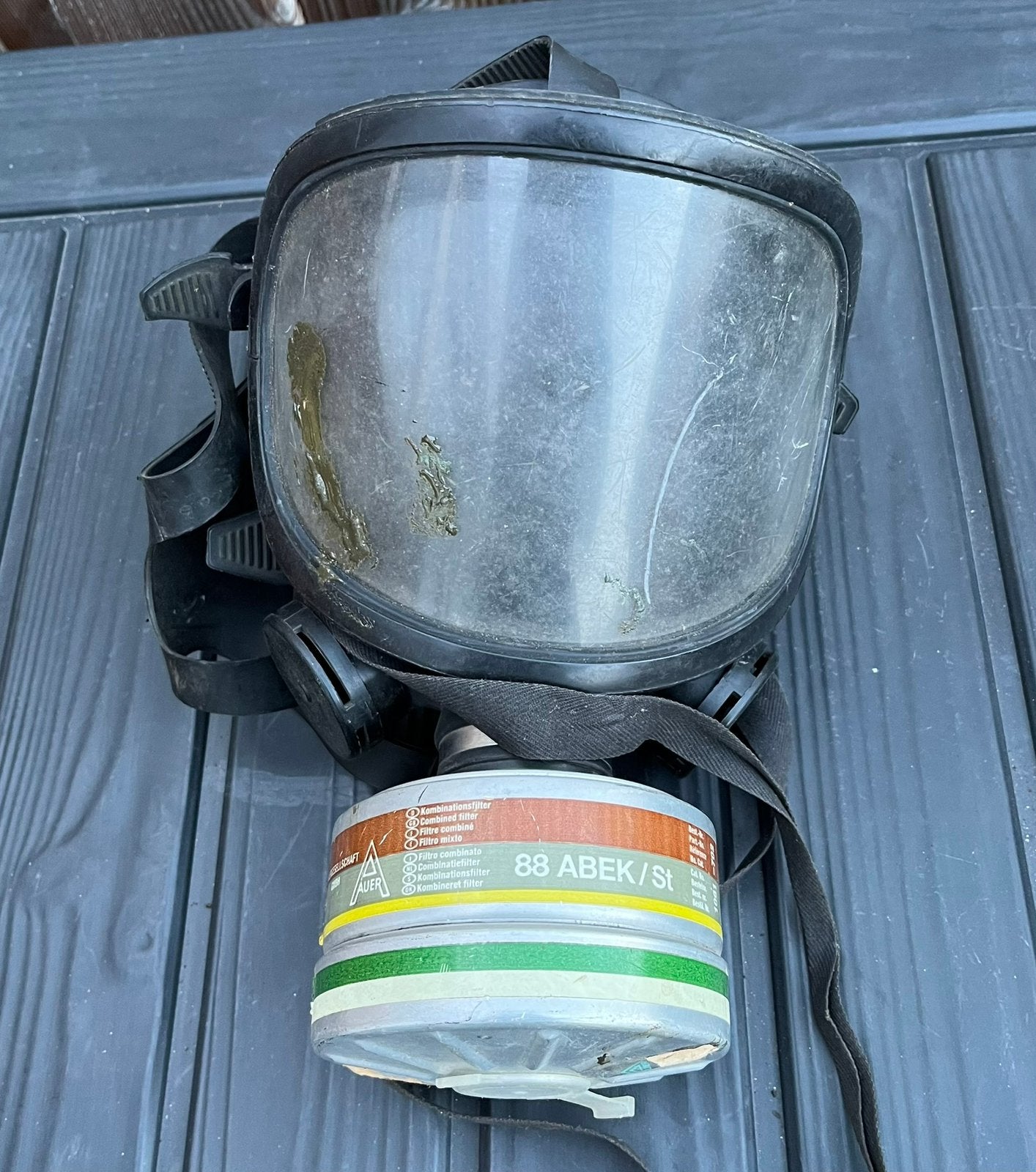 Duits gasmasker Auer TR82 volgelaatsmasker, Verzamelen, Militaria | Algemeen, Ophalen of Verzenden, Landmacht, Duitsland