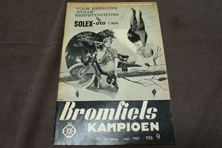 blad Bromfiets Kampioen september 1960 RAP Crown, Ophalen of Verzenden, Gebruikt