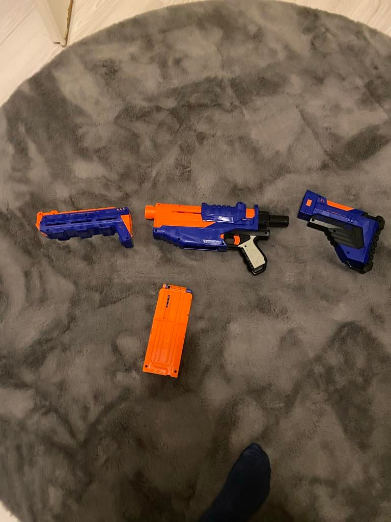 Nerf Delta Trooper met 2 magazijnen en 24 pijltjes, Ophalen of Verzenden, Zo goed als nieuw, Jongen of Meisje