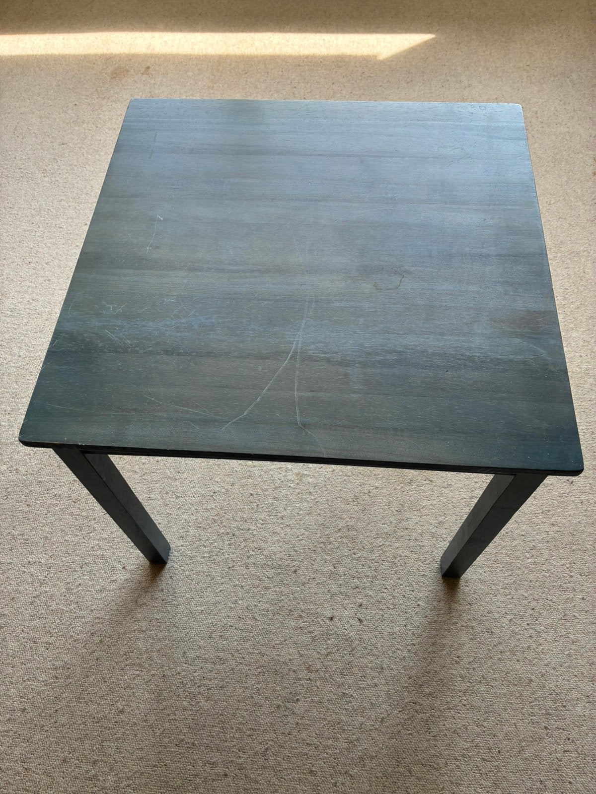 Kinder tafeltje Ikea, blauw vierkant 60 x 60, Kinderen en Baby's, Kinderkamer | Tafels en Stoelen, Ophalen, Gebruikt, Tafel(s)