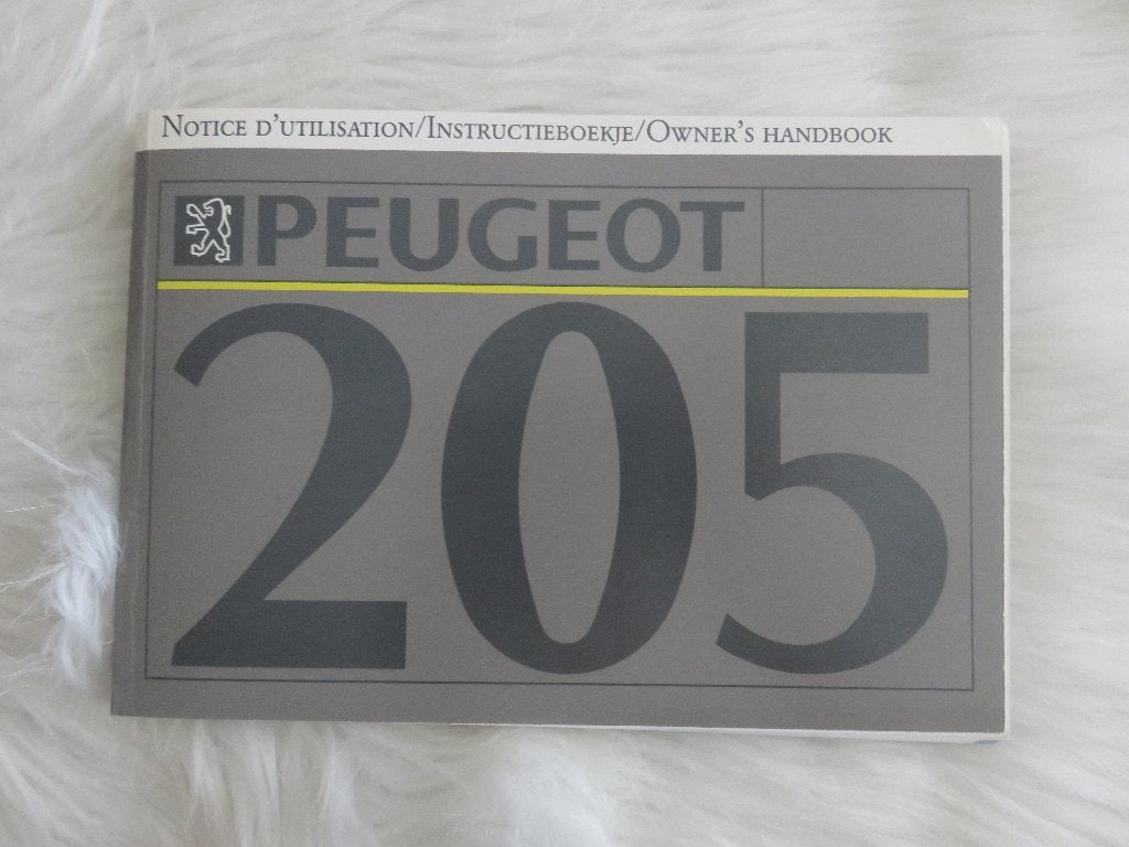 Instructieboekje Peugeot 205 (1991?), Ophalen of Verzenden