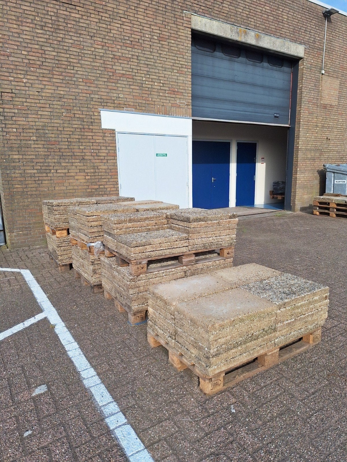 Terrastegels Grindtegels 60x40 zgan ca. 160 stuks, Tuin en Terras, Tegels en Klinkers, Ophalen, Zo goed als nieuw, Beton, Terrastegels