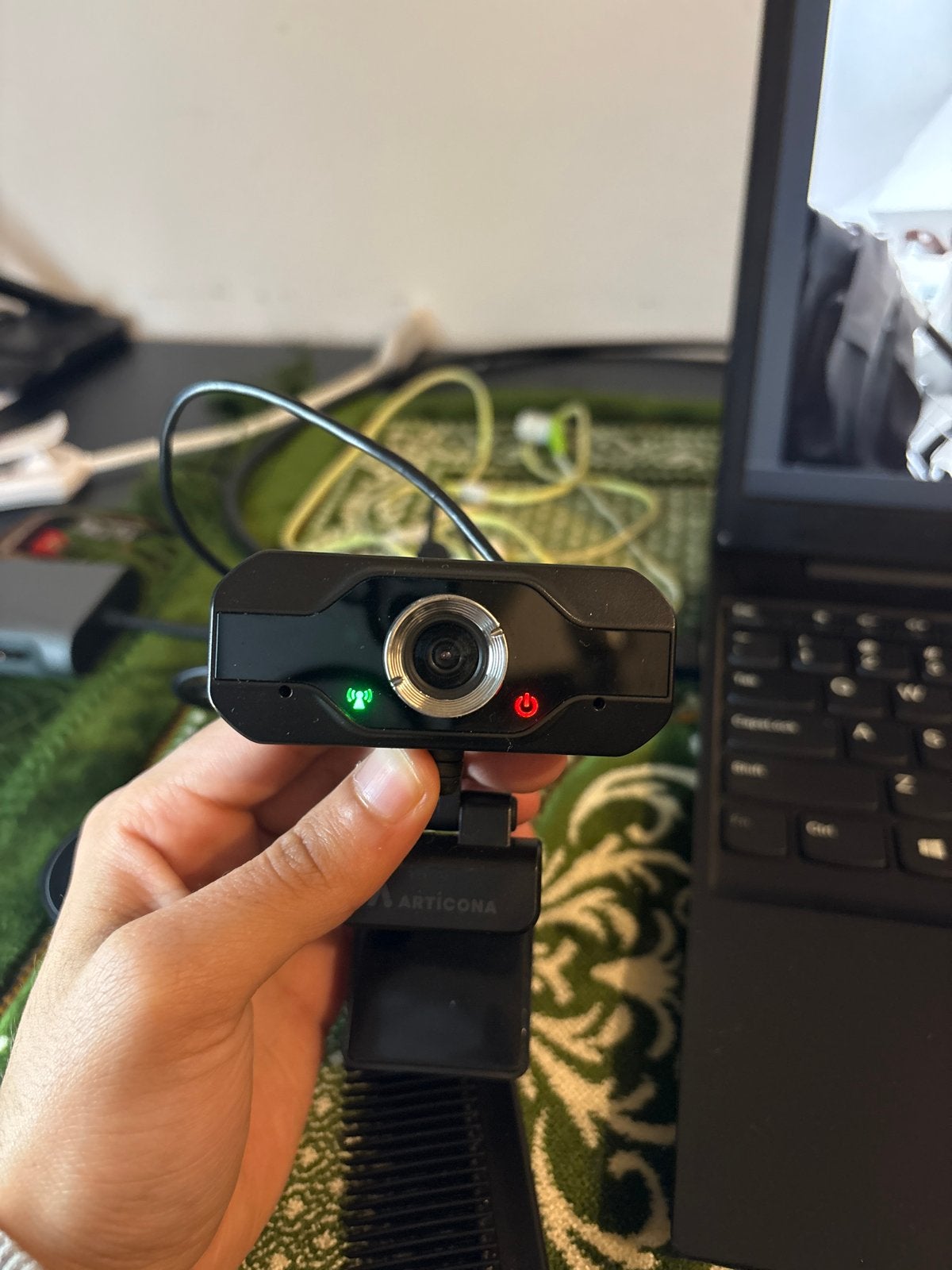 Articona Webcam - Full HD 1080p met Microfoon, Computers en Software, Ophalen of Verzenden, Zo goed als nieuw, Windows, Monitorclip