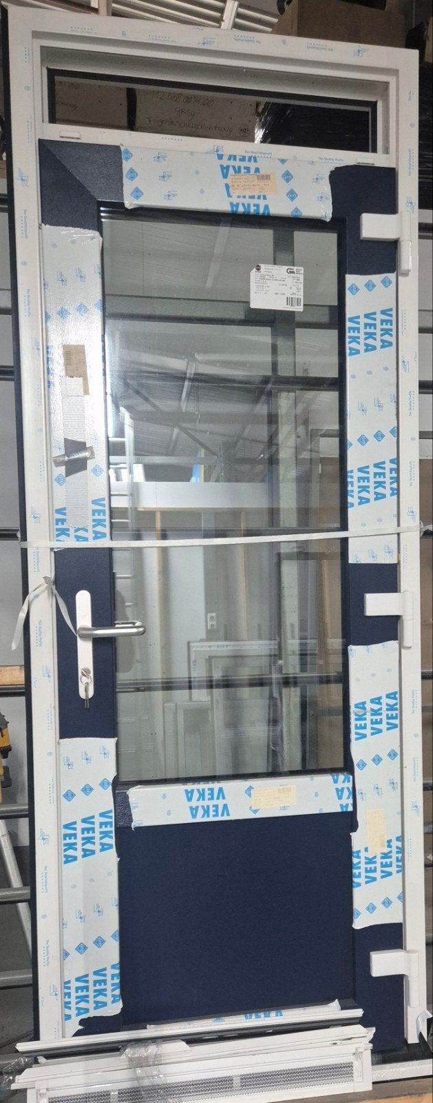 Kunststof achterdeur inclusief kozijn. 92x240cm. Dubbelglas., 75 tot 150 cm, Kunststof, Deurkozijn, Ophalen of Verzenden