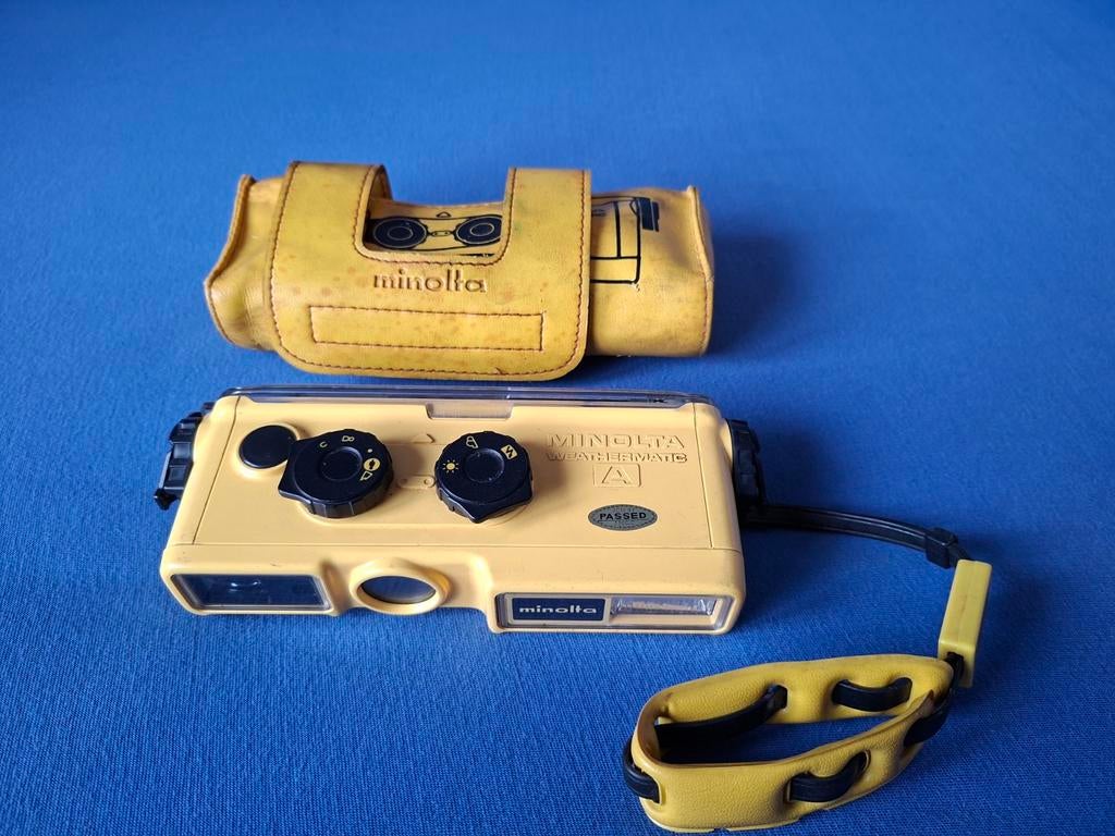Minolta Weathermatic A - Perfect werkende onderwatercamera, Ophalen of Verzenden, Gebruikt, 10 t/m 40 meter, Camera