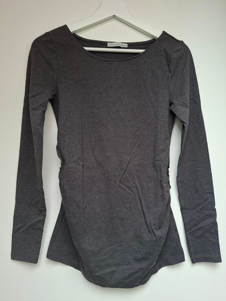 Grijze Anna Field mama positie zwangerschap top - S, Anna Field, Maat 36 (S), Grijs, Gedragen