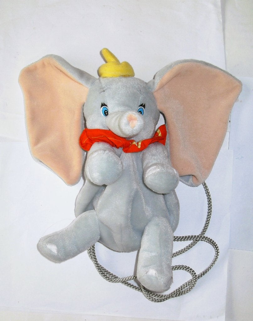 Disney Rugzakje Knuffel Dumbo Rugtasje, Ophalen of Verzenden, Overige figuren, Zo goed als nieuw, Knuffel