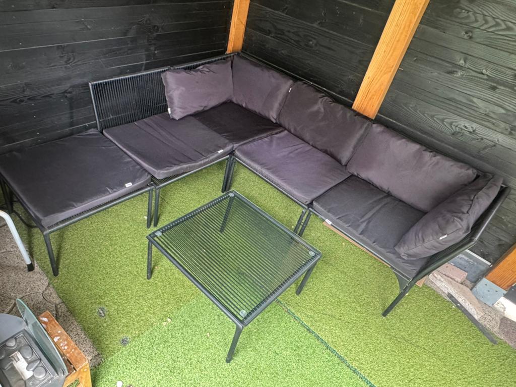 Tuinsetjs, Tuin en Terras, Tuinsets en Loungesets, Ophalen of Verzenden, Zo goed als nieuw, Kunststof, 2 zitplaatsen