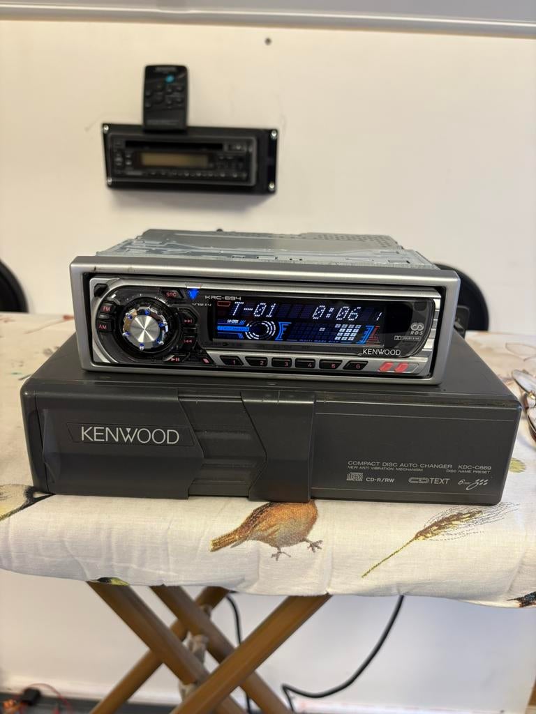 Mooie Kenwood set type KRC- 694 met cd wisselaar, Ophalen of Verzenden, Zo goed als nieuw