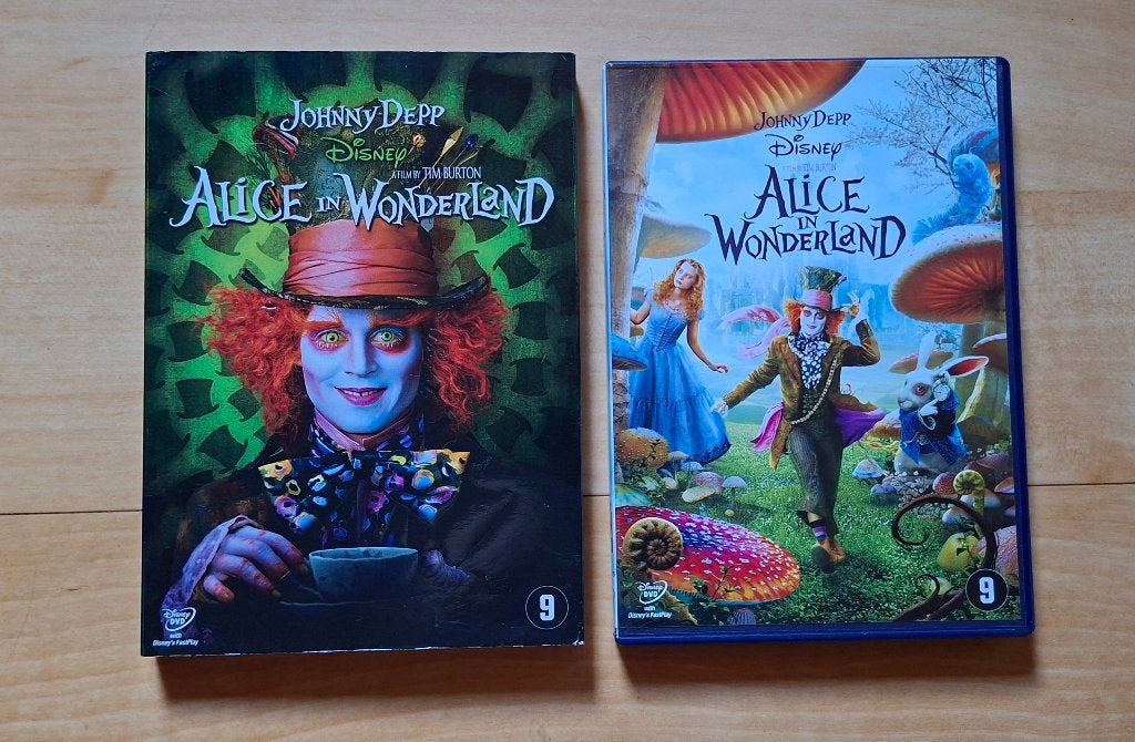 Alice in wonderland DVD, Alle leeftijden, Ophalen of Verzenden, Zo goed als nieuw