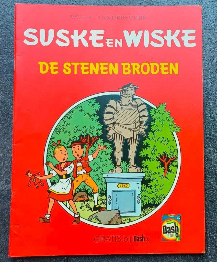 Suske en Wiske - De stenen broden - reclame Dash, Boeken, Willy Vandersteen, Eén stripboek, Nieuw, Ophalen of Verzenden