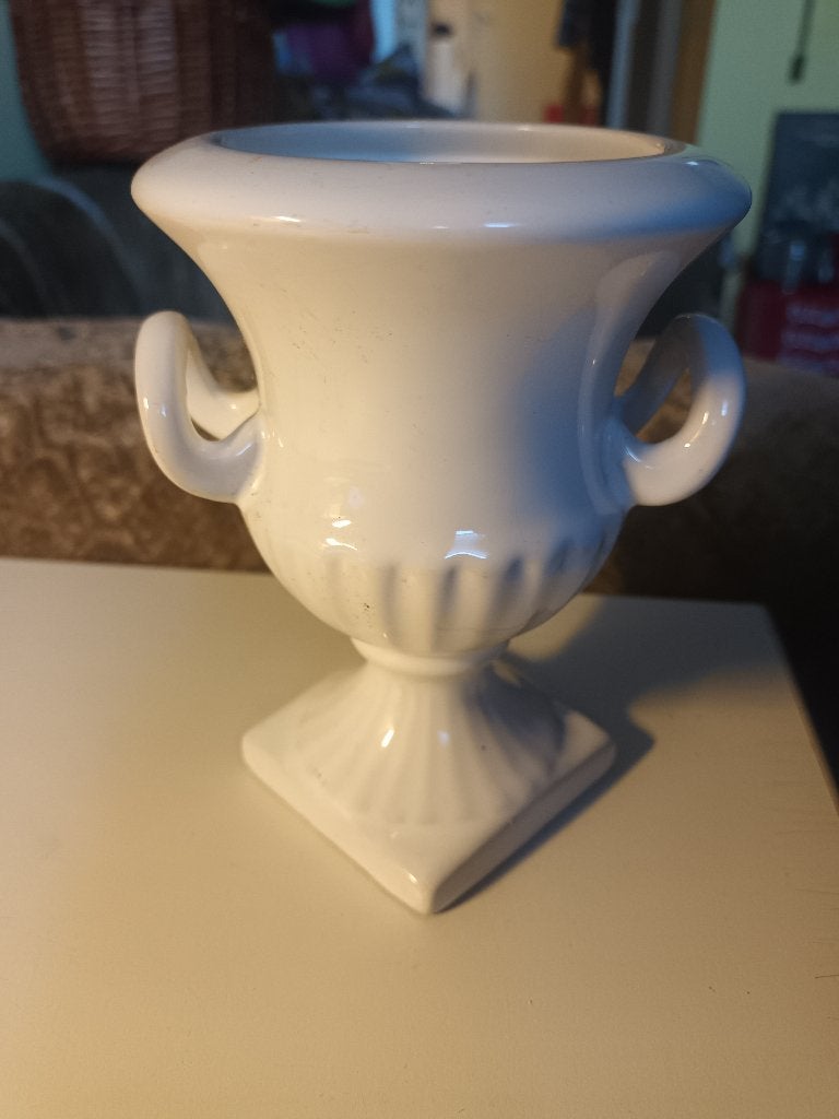 Delfts Witte vaas/ bloempot, Antiek en Kunst, Ophalen of Verzenden