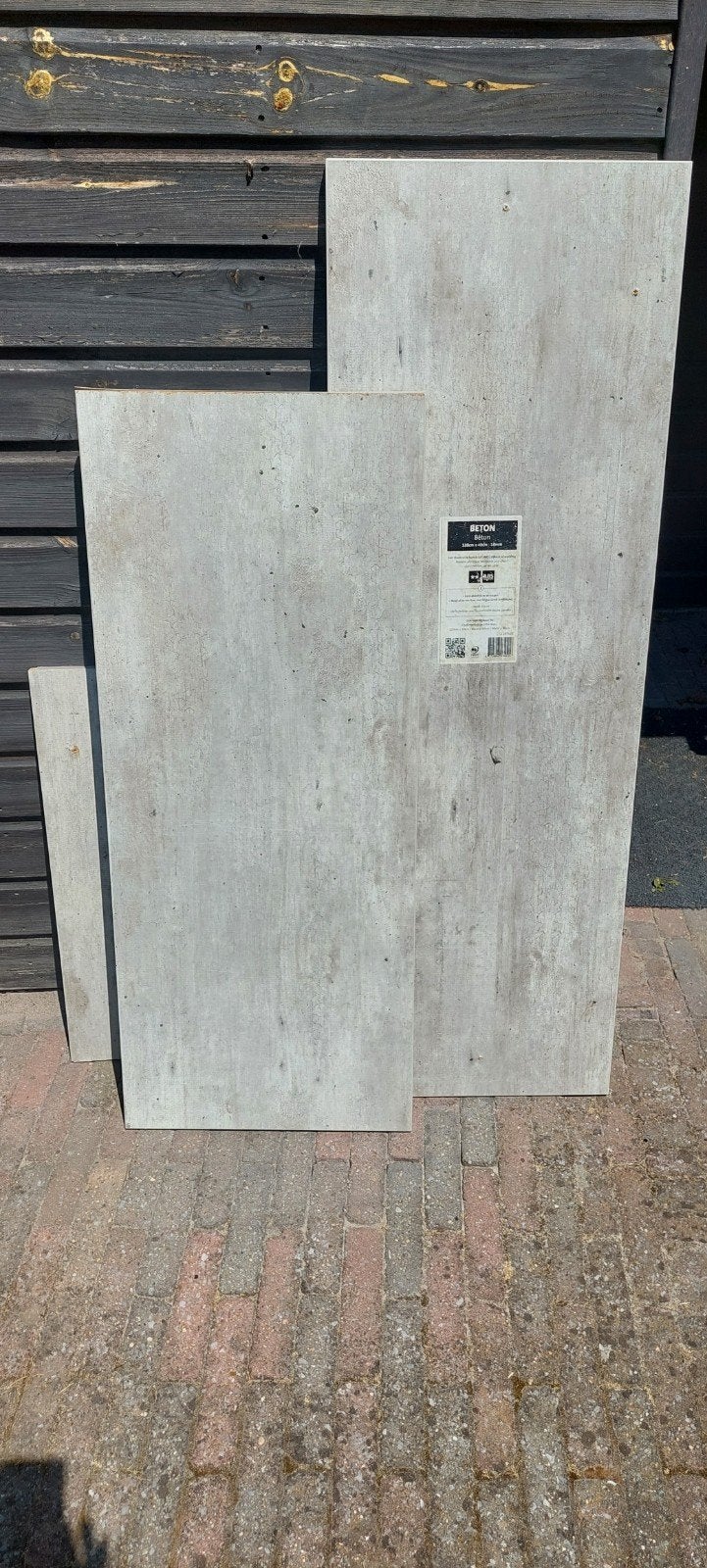 Betonlook platen - diverse afmetingen, Doe-het-zelf en Verbouw, Platen en Panelen, Ophalen, Gebruikt, Overige materialen, Minder dan 20 mm