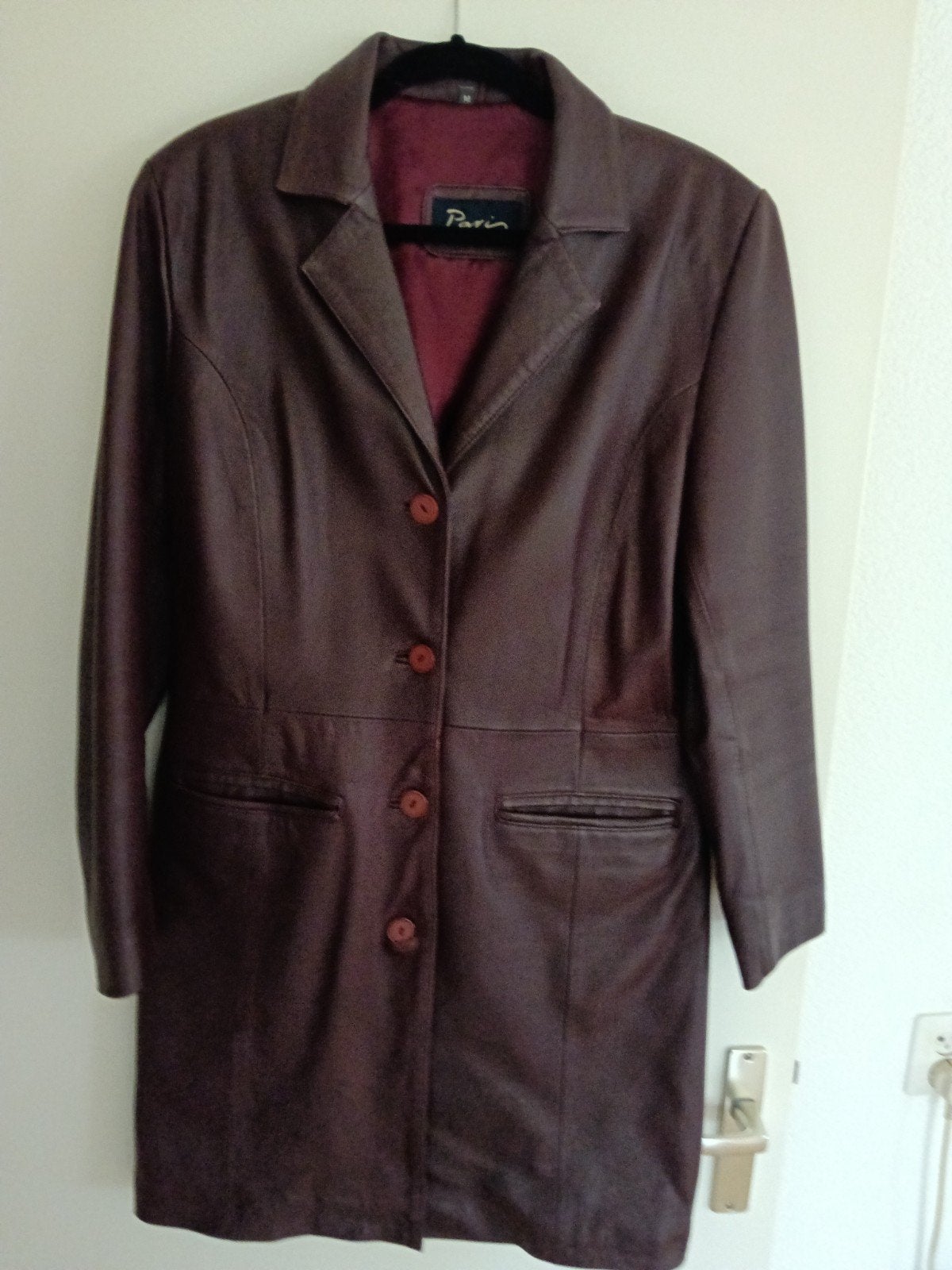 Leren jas van Paris Leather Fashion, maat M, Kleding | Dames, Paris Leather Fashion, Ophalen of Verzenden, Gedragen, Maat 38/40 (M)