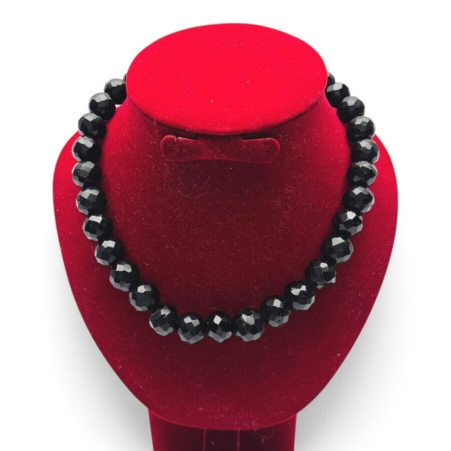Twee gitten colliers met zilveren sloten, Sieraden, Tassen en Uiterlijk, Ophalen of Verzenden, Zilver, Ketting