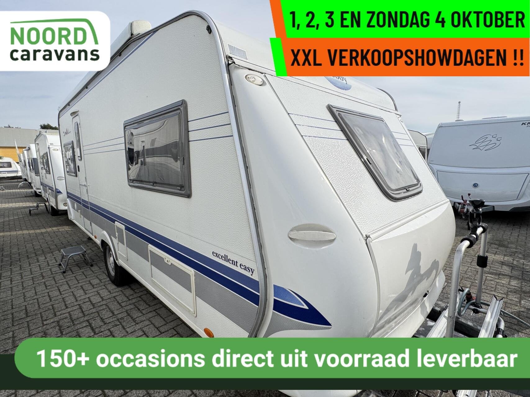 Hobby 540 UL EXCELLENT, ENKELE BEDDEN, RONDZIT, AIRCO,LUIFEL, Caravans en Kamperen, Hordeur, Rondzit, Hobby, 7 tot 8 meter
