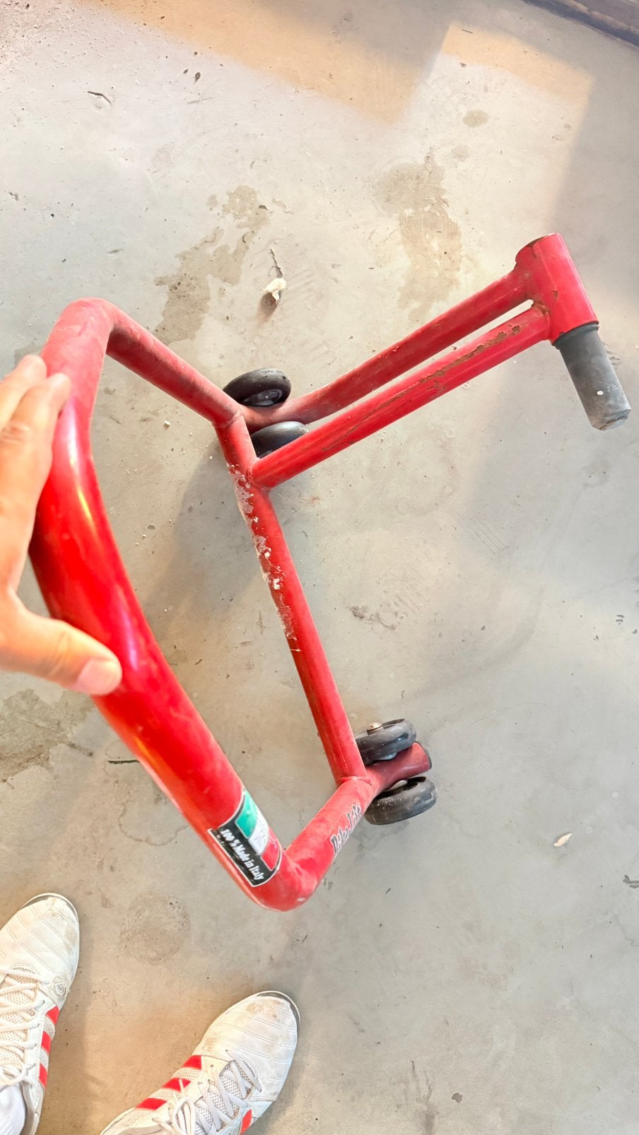 Professionele motor paddockstand voor voorwiel Made Italy, Ophalen of Verzenden
