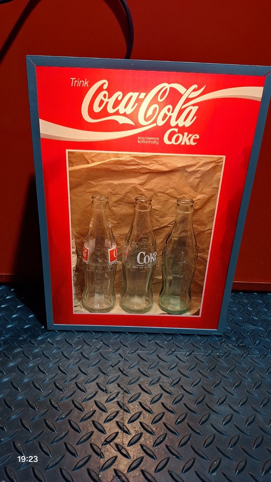 Vintage Coca-Cola Lichtbak, Ophalen, Gebruikt, Lichtbak of (neon) lamp