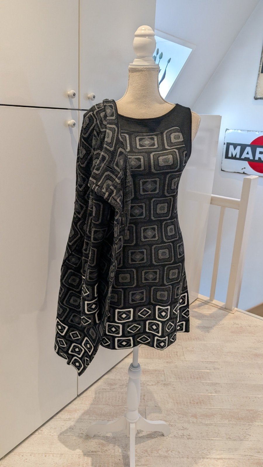 Gebreide jurk met jasje van Talco, Kleding | Dames, Maat 38/40 (M), Meerkleurig, Ophalen of Verzenden, Zo goed als nieuw