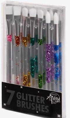 Creative Artist - 7 glitter brushes - verf kwasten - nieuw -, Ophalen of Verzenden, Nieuw