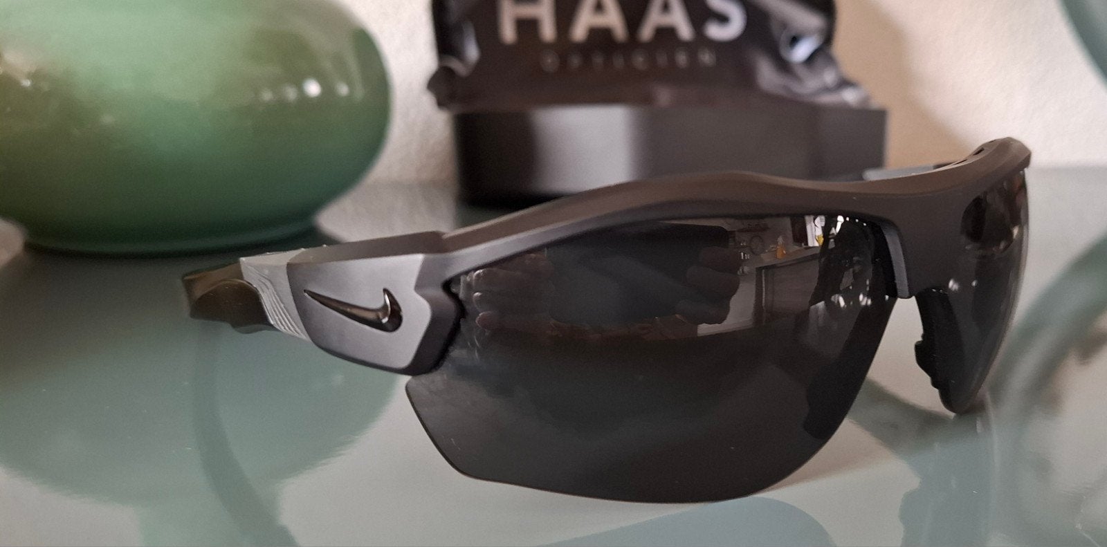 Nike Show X3 DJ2038 Zonnebril met Max Optics, Overige merken, Zonnebril, Zwart, Ophalen of Verzenden