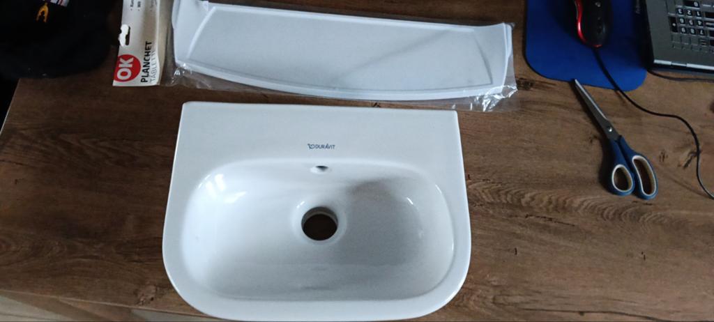 Fonteintje WC met console - Duravit, Doe-het-zelf en Verbouw, Sanitair, Ophalen of Verzenden, Nieuw, Wastafel