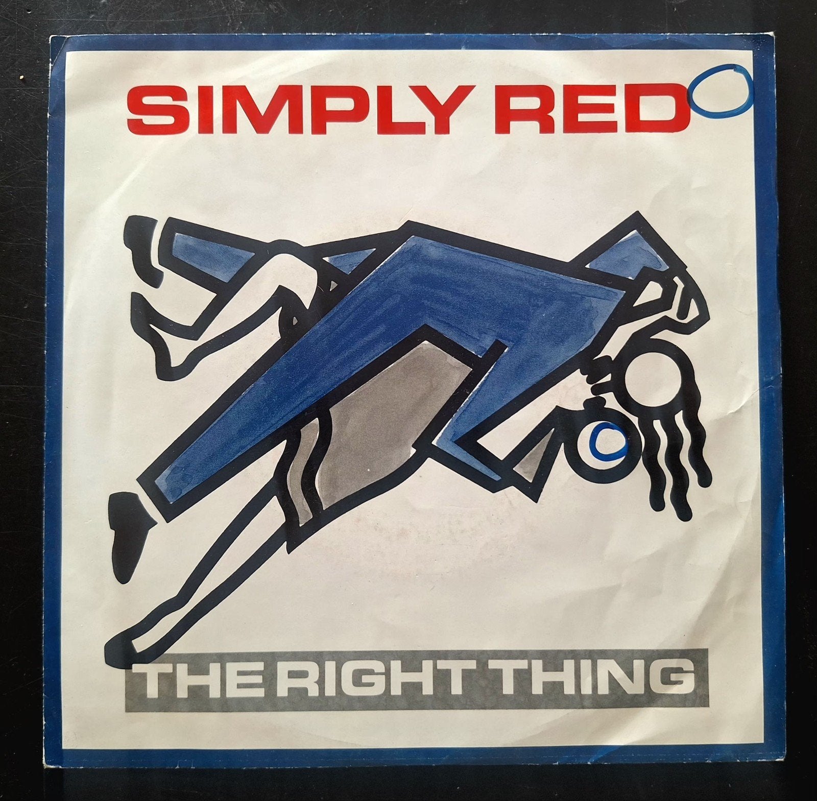 7"/SINGLE  SIMPLY RED - The Right Thing, Cd's en Dvd's, Ophalen of Verzenden, Gebruikt, Pop