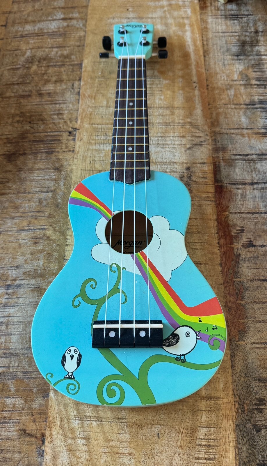De Morgan UK-S100 Bird Ukulele, Ophalen of Verzenden, Gebruikt, Overige typen