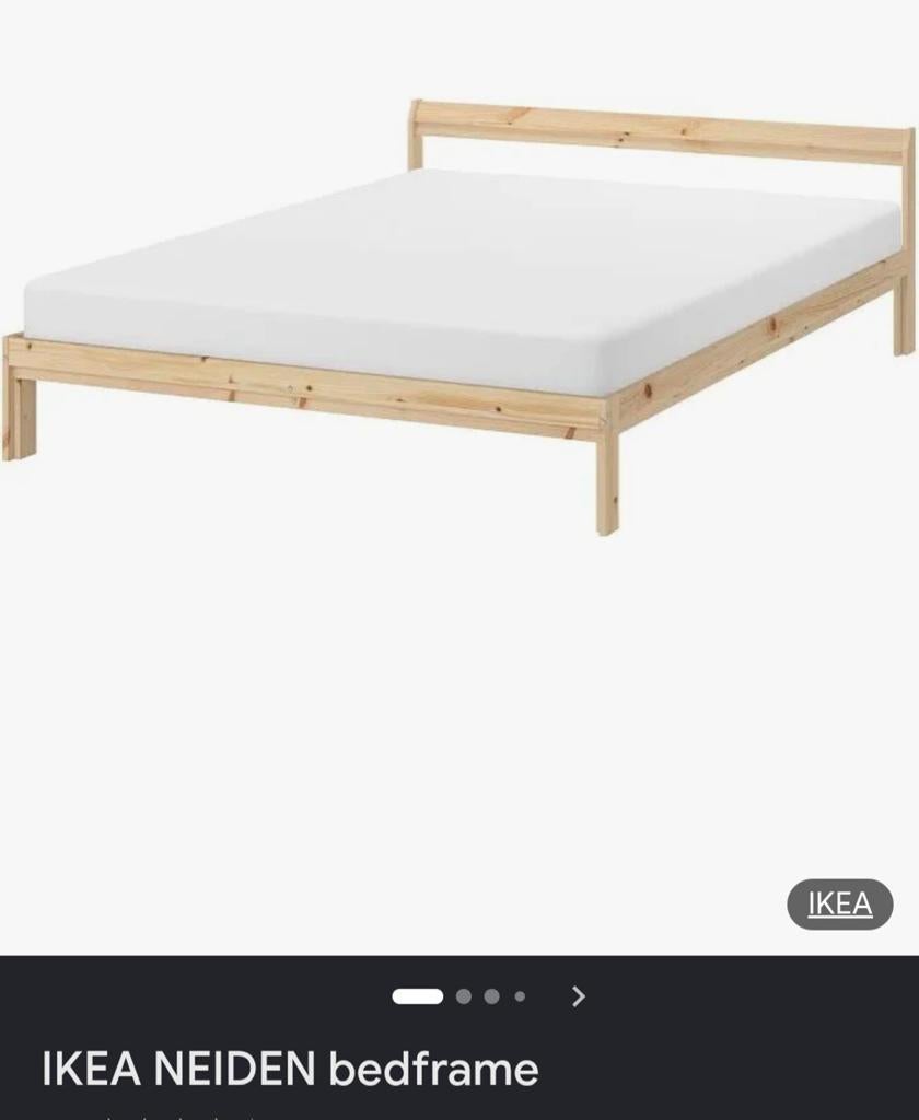 140x200 compleet bed, Huis en Inrichting, Ophalen, Bruin, Tweepersoons, 140 cm