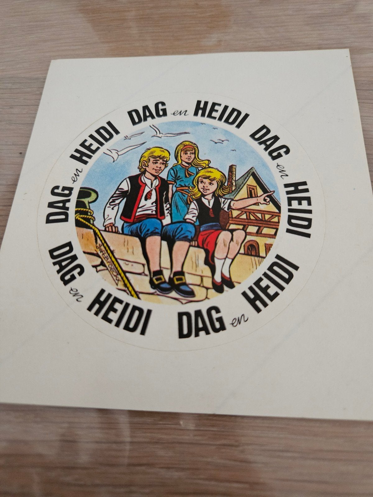 Dag en Heidi strip Sticker, Ophalen of Verzenden